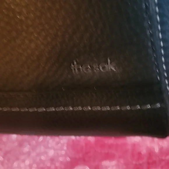 The Sak Black Leather Bag with Blue Strap - Picture 2 of 6